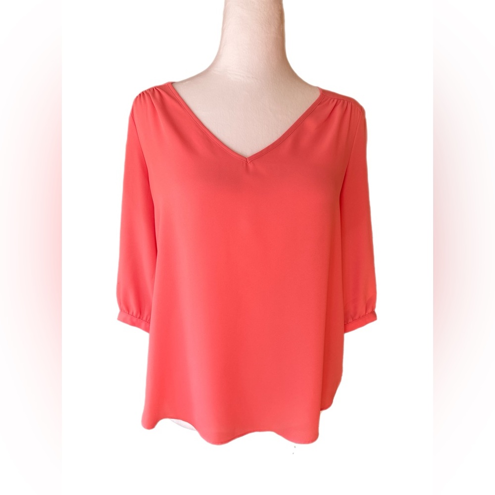 Bright coral blouse - size S